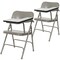 Emma and Oliver 2 Pack Premium Steel Folding Chair with Left Handed Tablet Arm